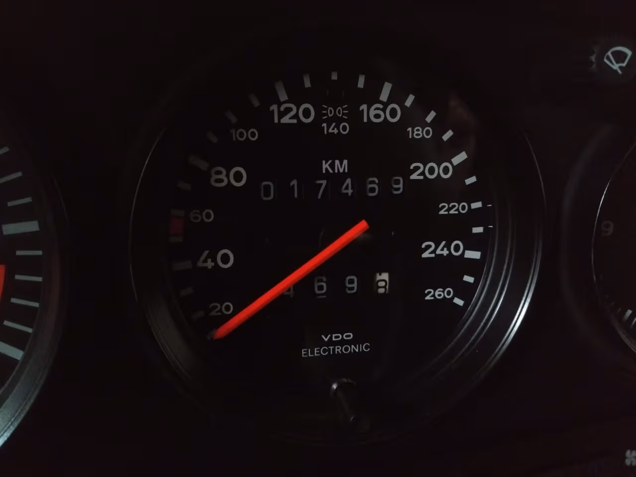 Stylish white sports car